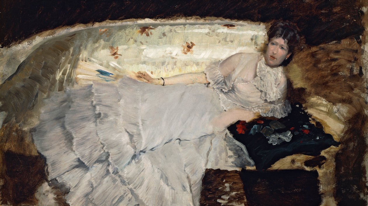 Parel en schelp door Giuseppe or Joseph de Nittis