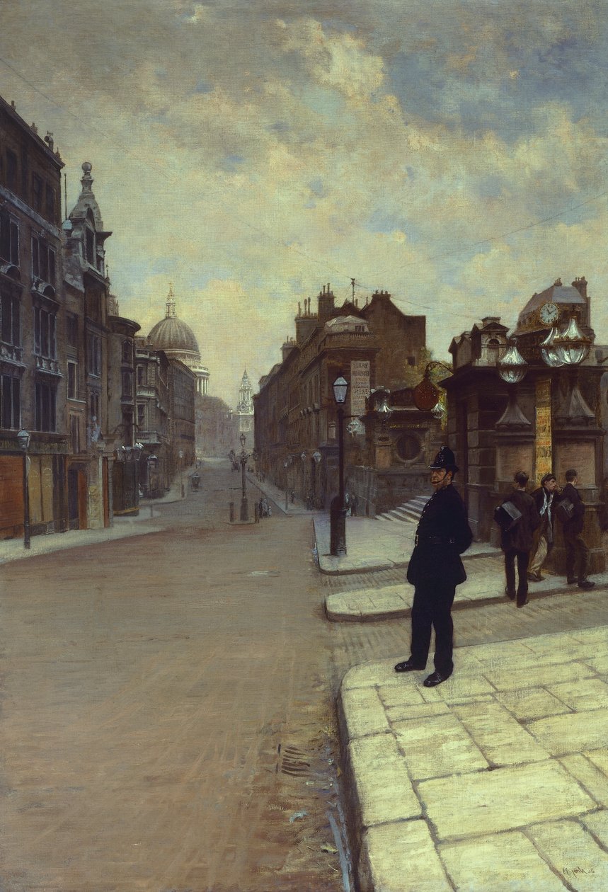 Zondag in Londen door Giuseppe or Joseph de Nittis