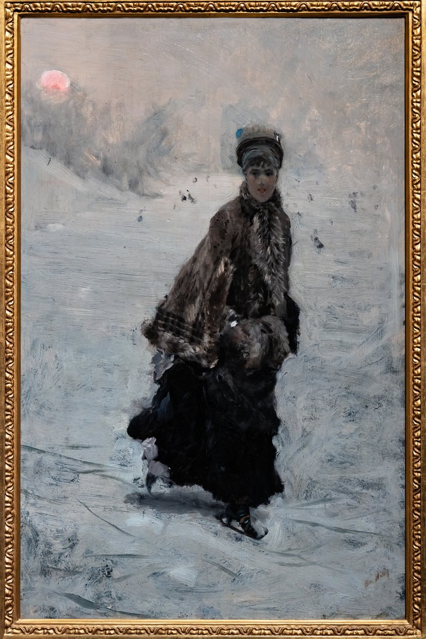 De Schaatser door Giuseppe or Joseph de Nittis