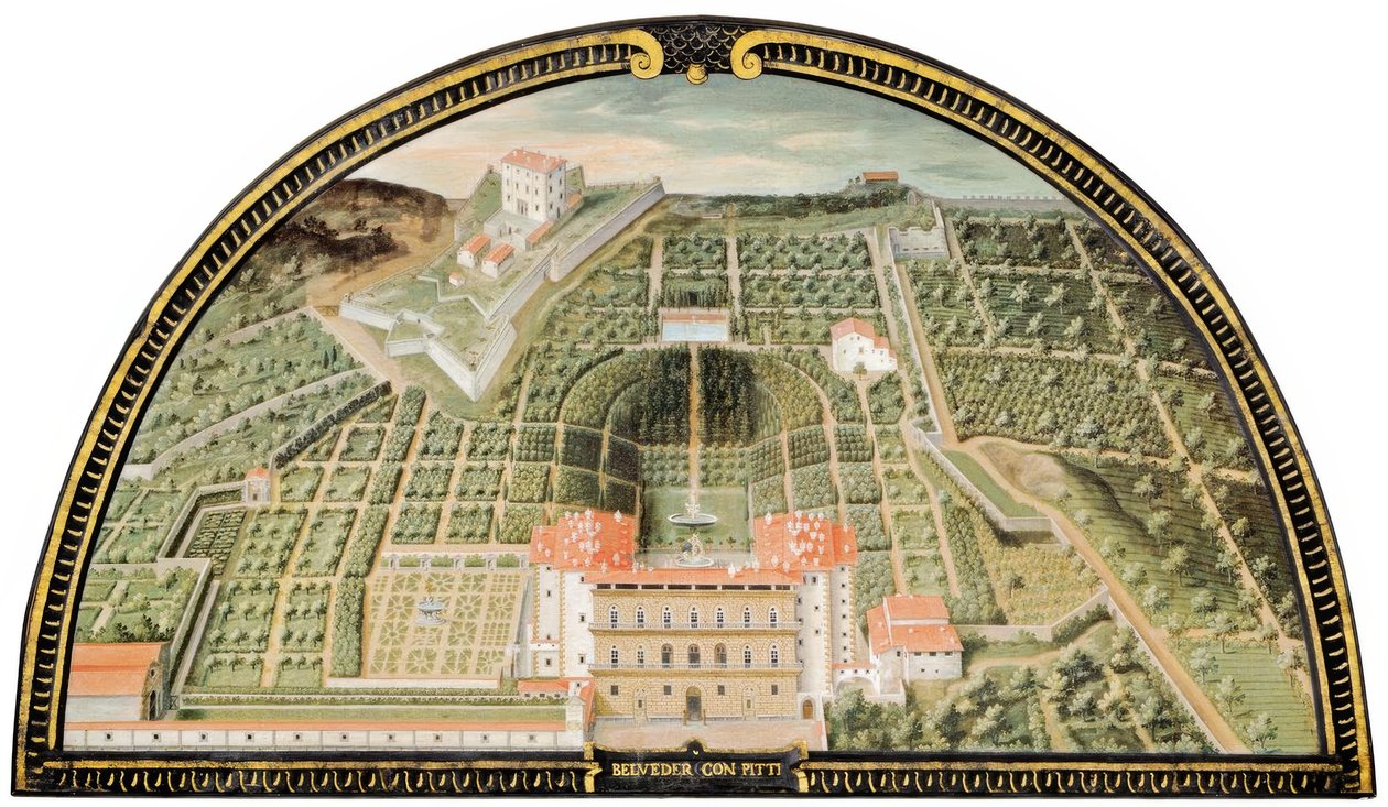 Palazzo Pitti door Giusto Utens