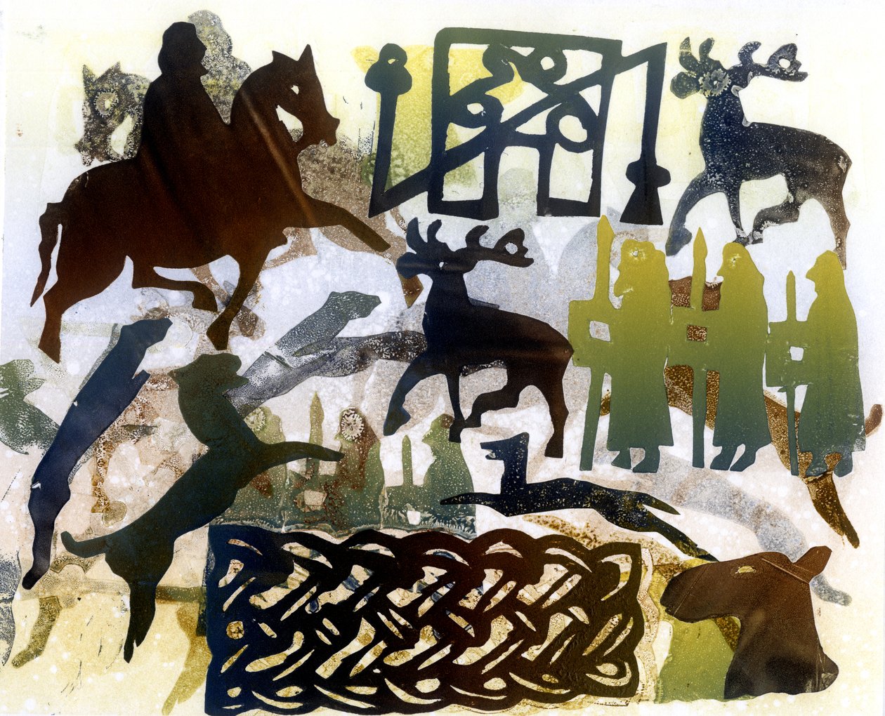 Pictische symbolen en vlechten door Gloria Wallington