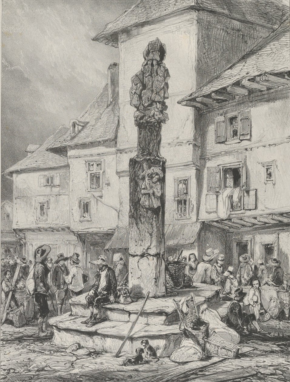 Croix de Chaudesaigues door Godefroy Engelmann