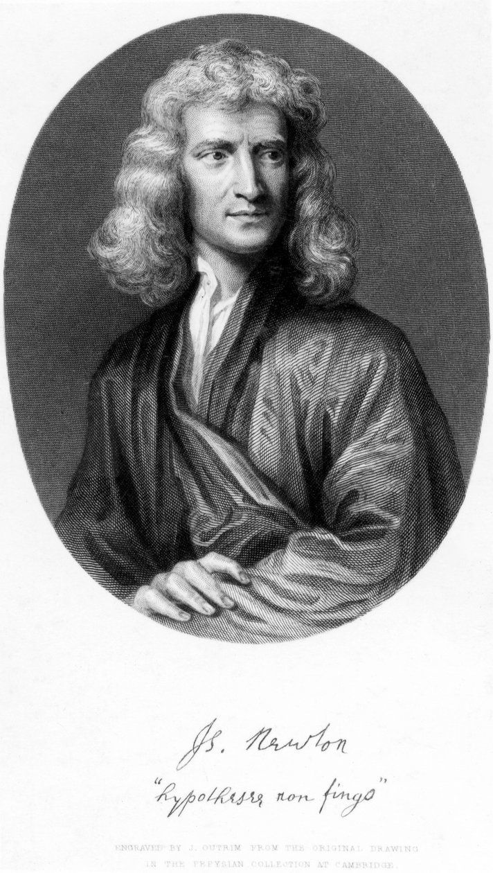 Sir Isaac Newton door Godfrey Kneller