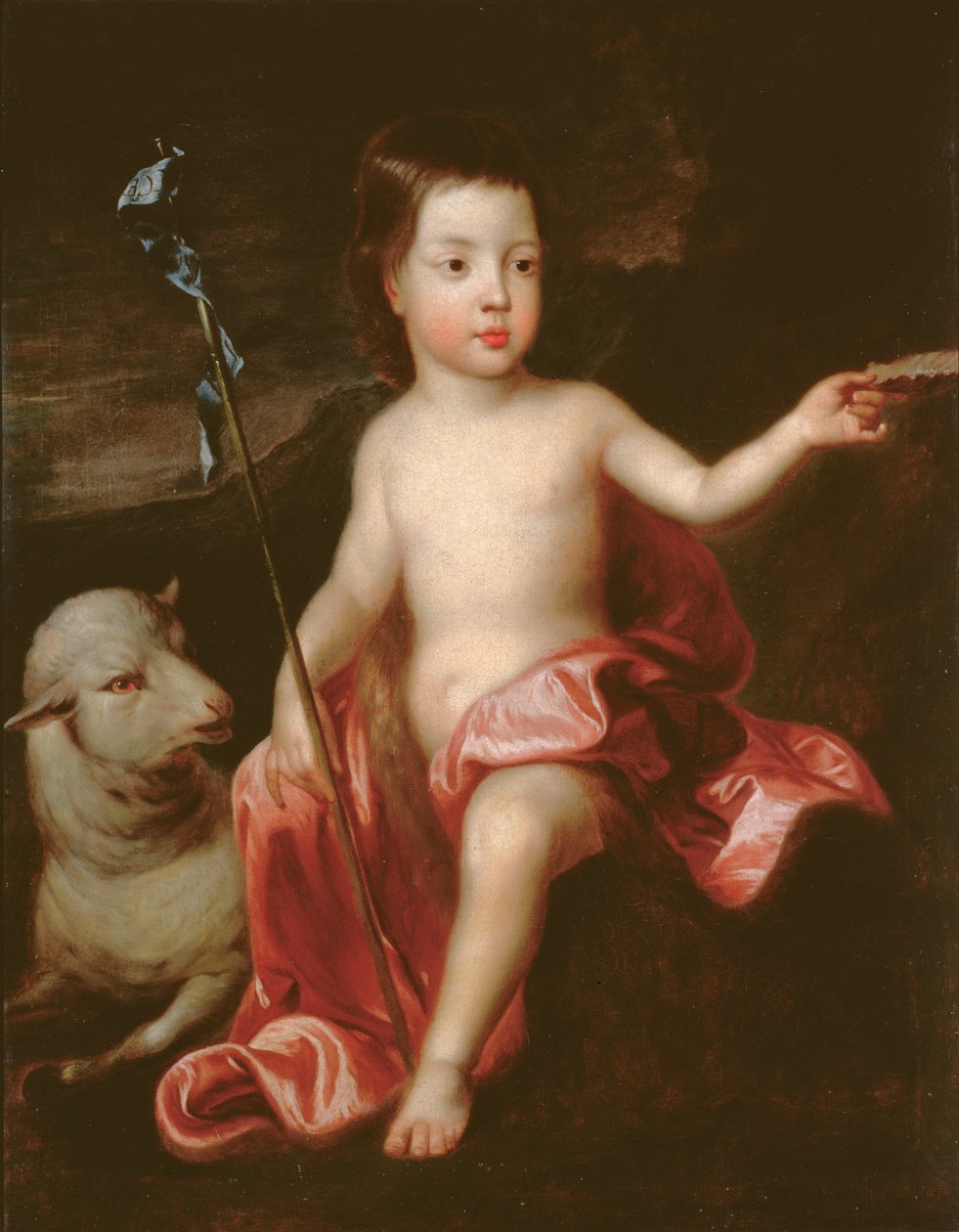 St. Johannes de Doper in de Wildernis door Godfrey Kneller