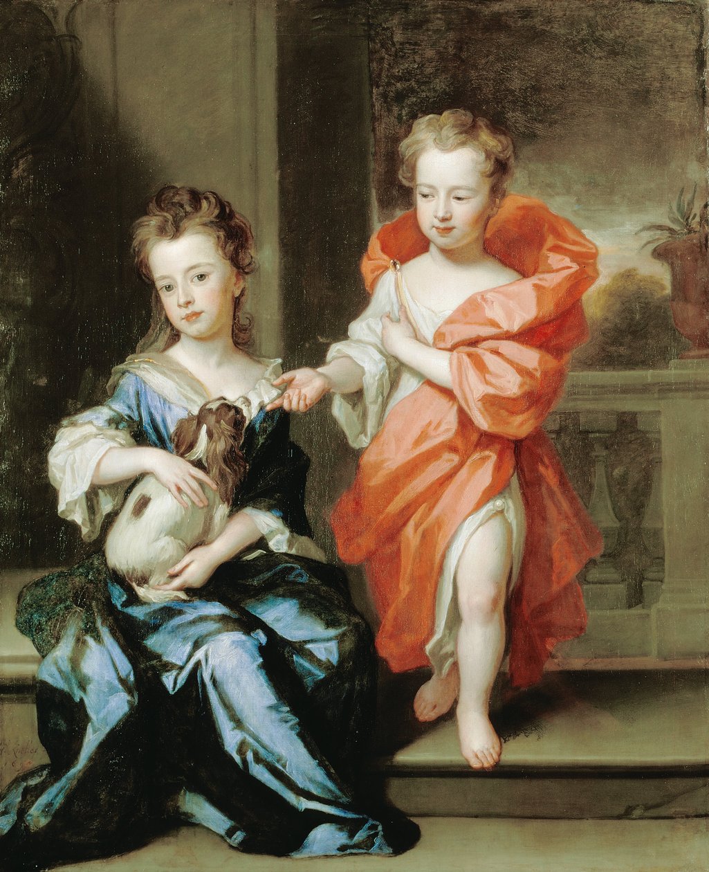 genaamd De Howard Kinderen door Godfrey Kneller