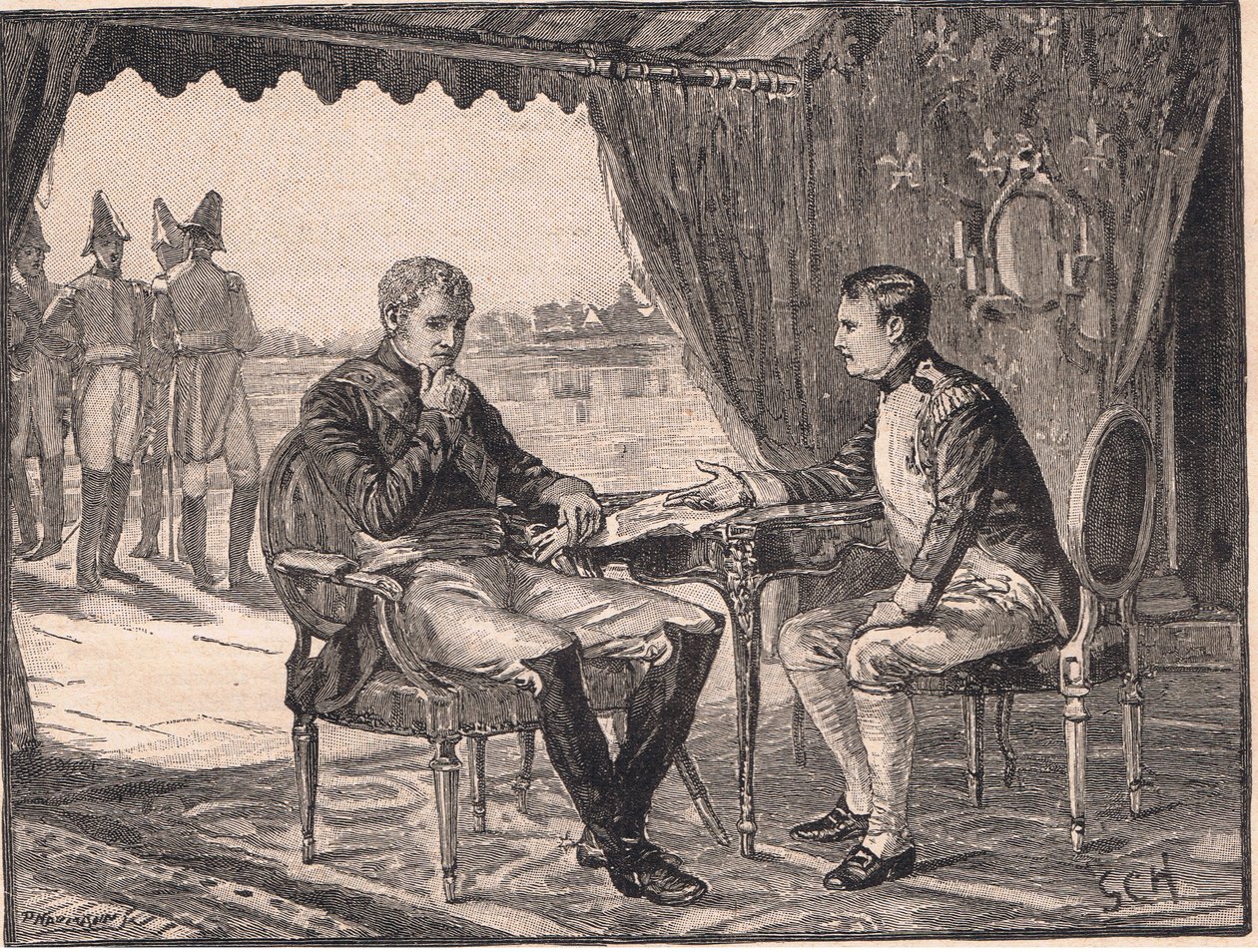 Het Verdrag van Tilsit AD 1807 door Godfrey C. Hindley