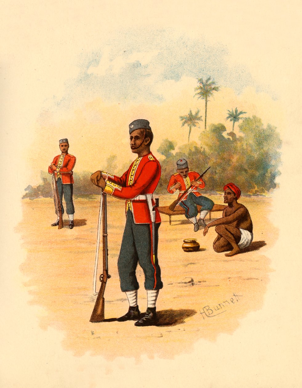 11e Bengal Native Infantry, 1890 door Godfrey Douglas Giles
