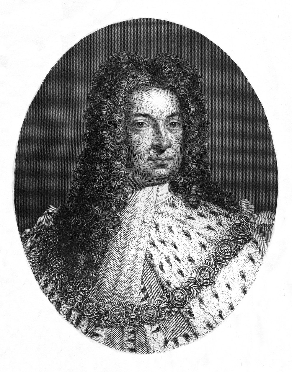 George I door Godfrey Kneller
