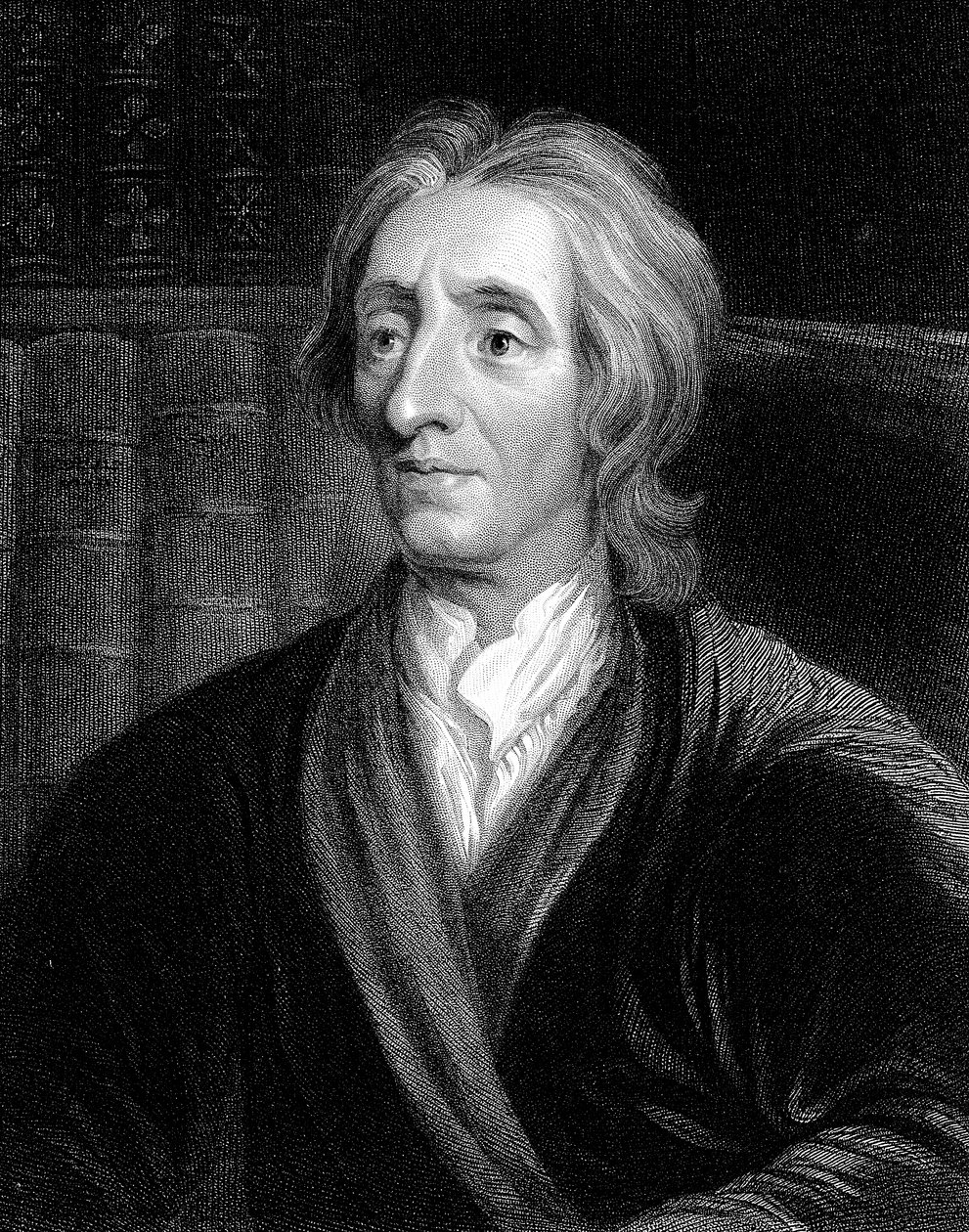 John Locke, Engelse filosoof, ca. 1680-1704 door Godfrey Kneller