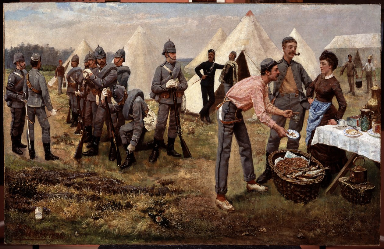 De Kunstenaarsgeweren in Kamp door Godfrey Pitney Merry