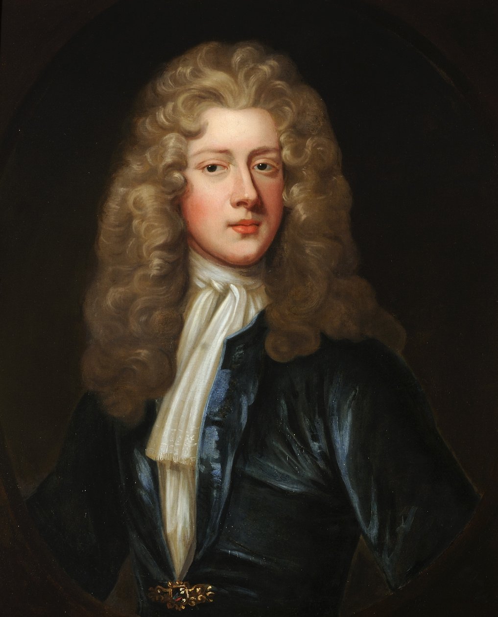 Portret van een Heer door Godfrey circle of Kneller