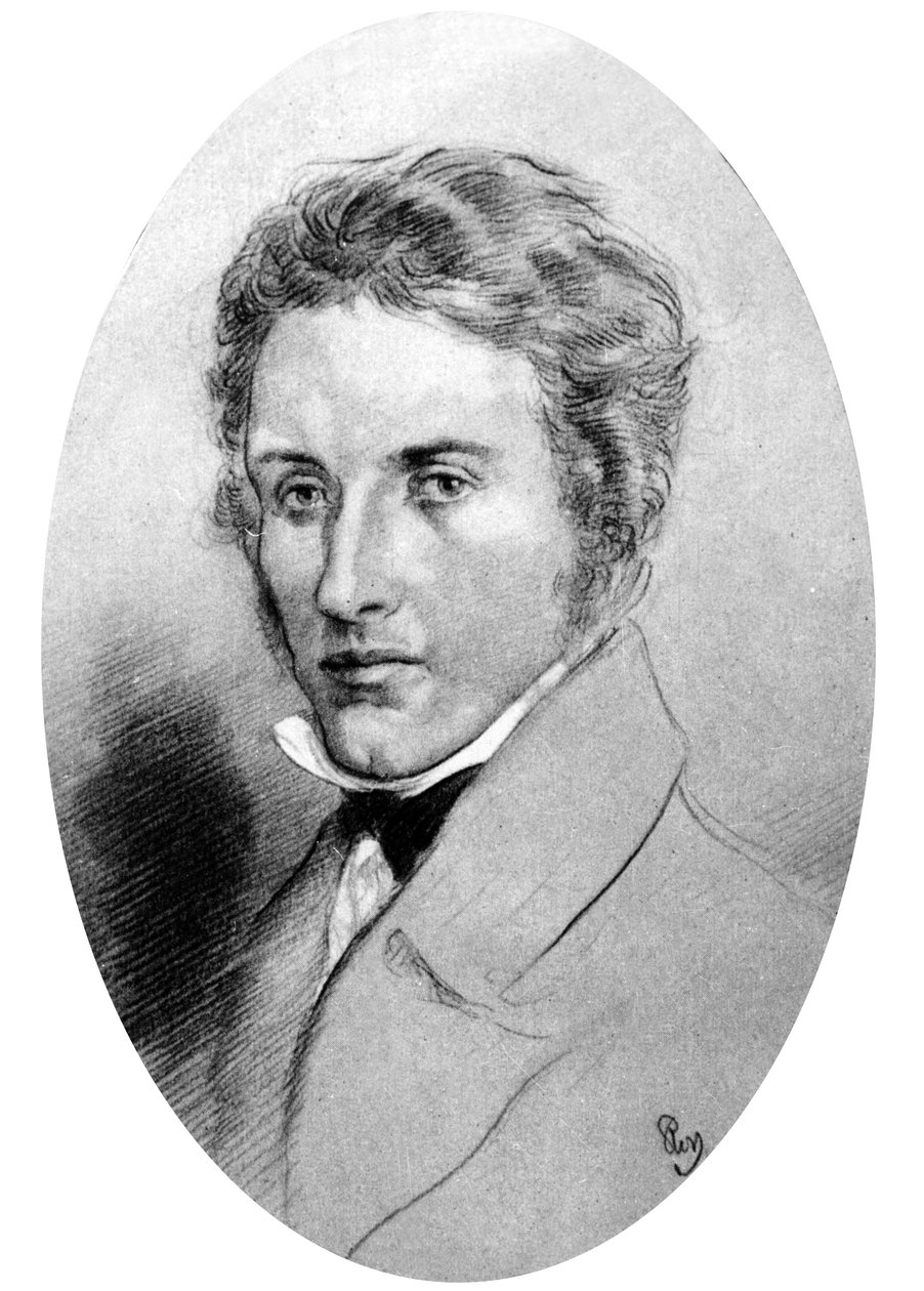 Percy Bysshe Shelley (litho) door Gordon (after) Ross