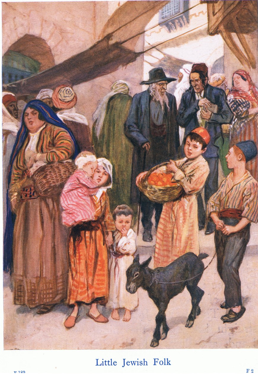 Kleine Joodse mensen door Gordon Frederick Browne
