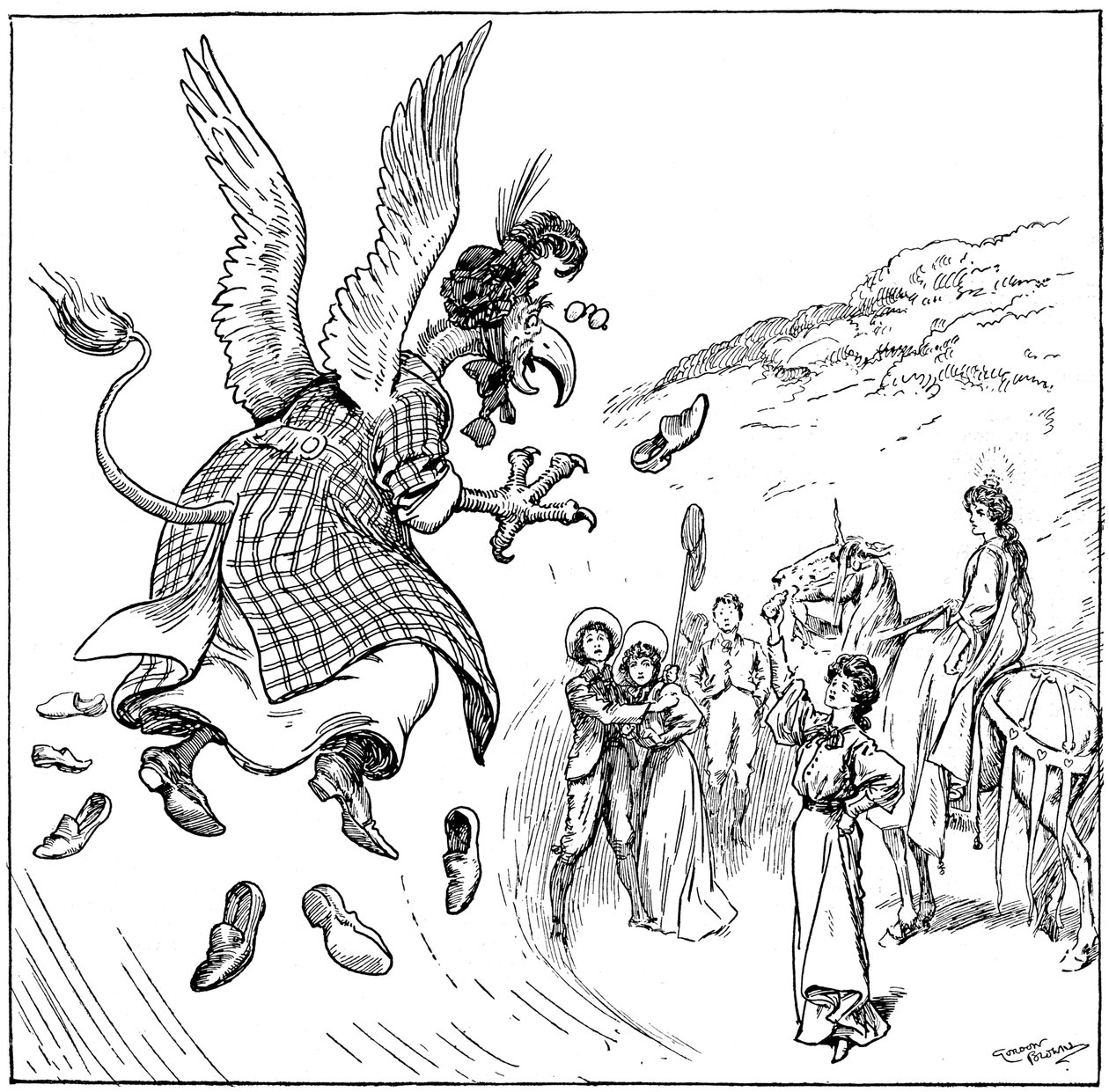 Ze werd een drager-griffioen door Gordon Frederick Browne