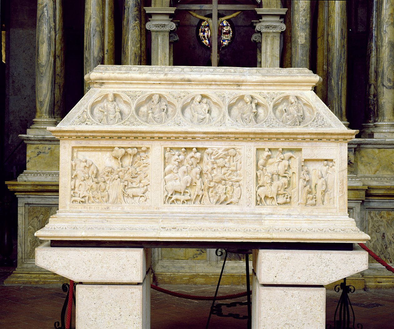 Arca di San Cerbone (marmer) door Goro di Gregorio