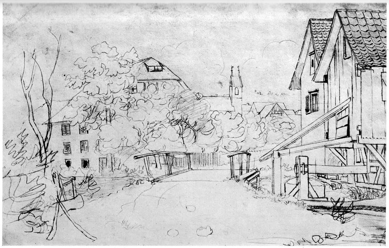 Dorpskern van Glattfelden door Gottfrid Keller