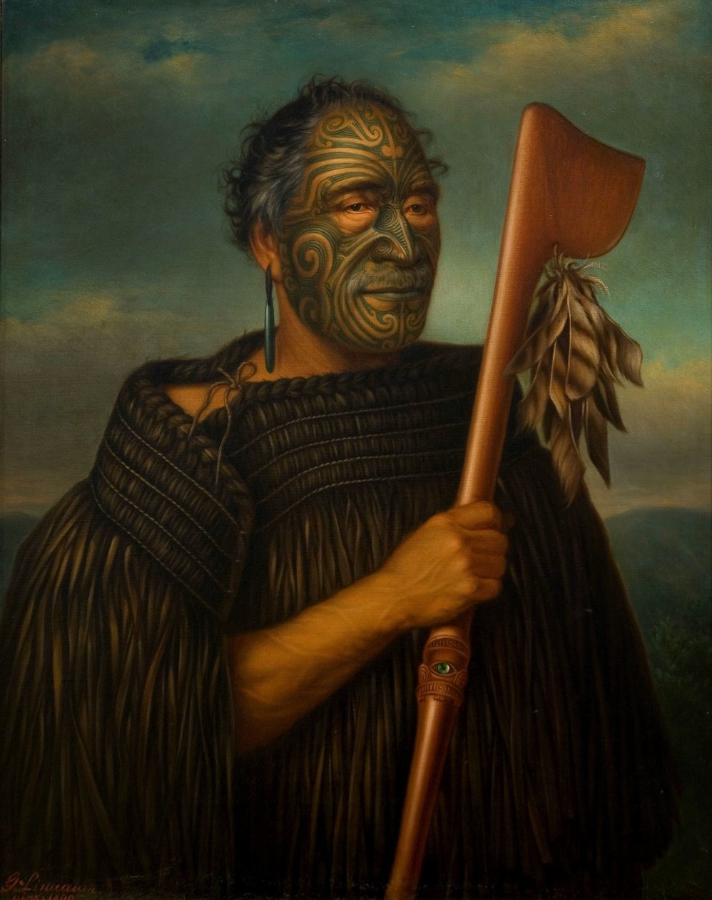 Tamati Waka Nene door Gottfried Lindauer