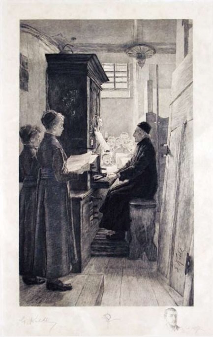 Kerkkoor door Gotthardt Johann Kuehl