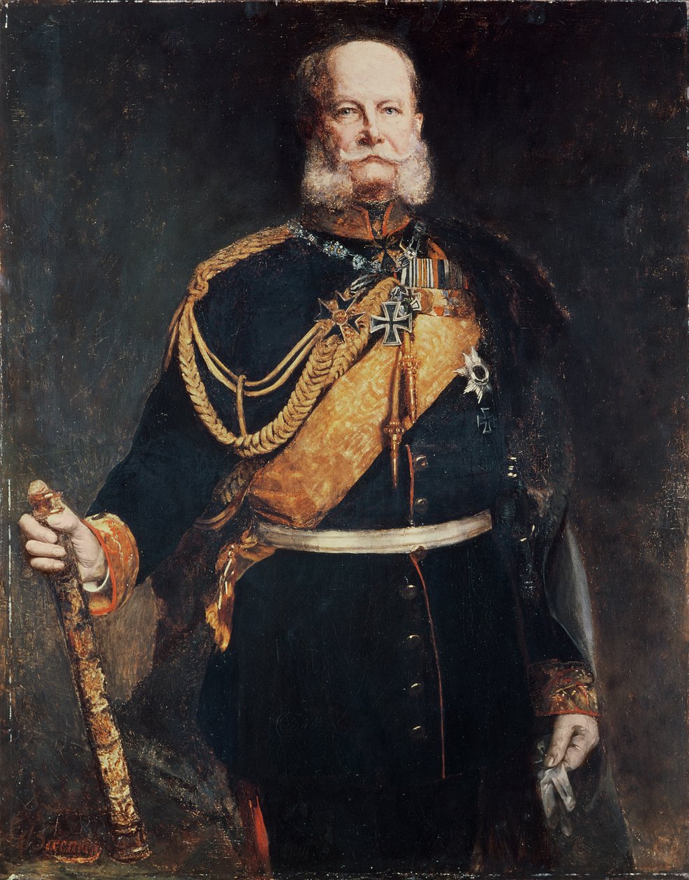 Kaiser Wilhelm I door Gottlieb Biermann