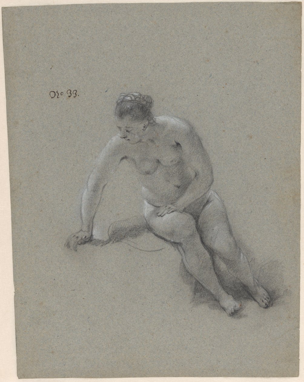 Zittende vrouw door Govert Flinck (attributed to)