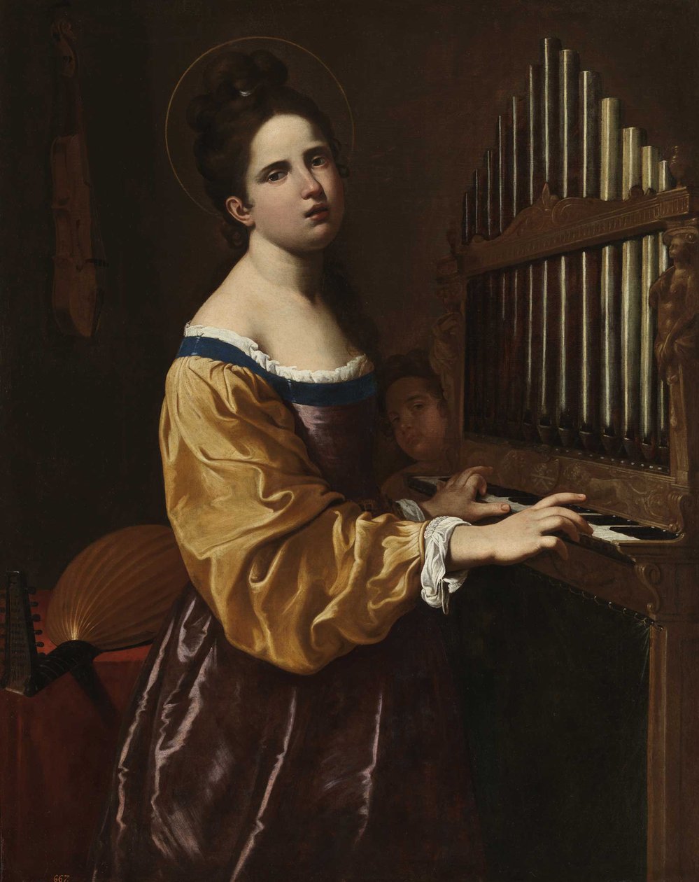 Sint Cecilia, na 1611 door Gramatica