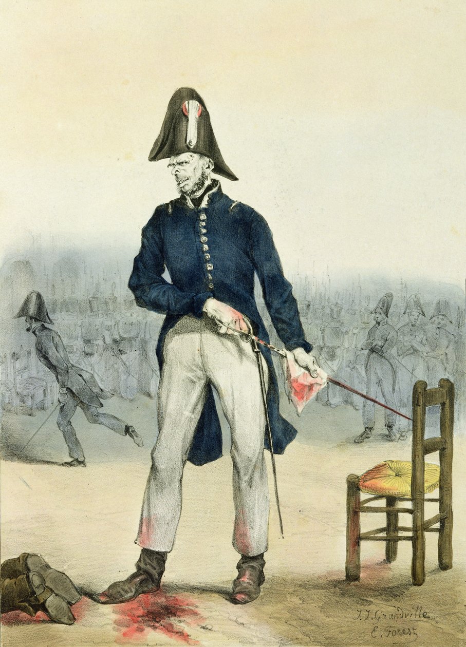 De openbare orde heerst ook in Parijs, 1831 door Grandville