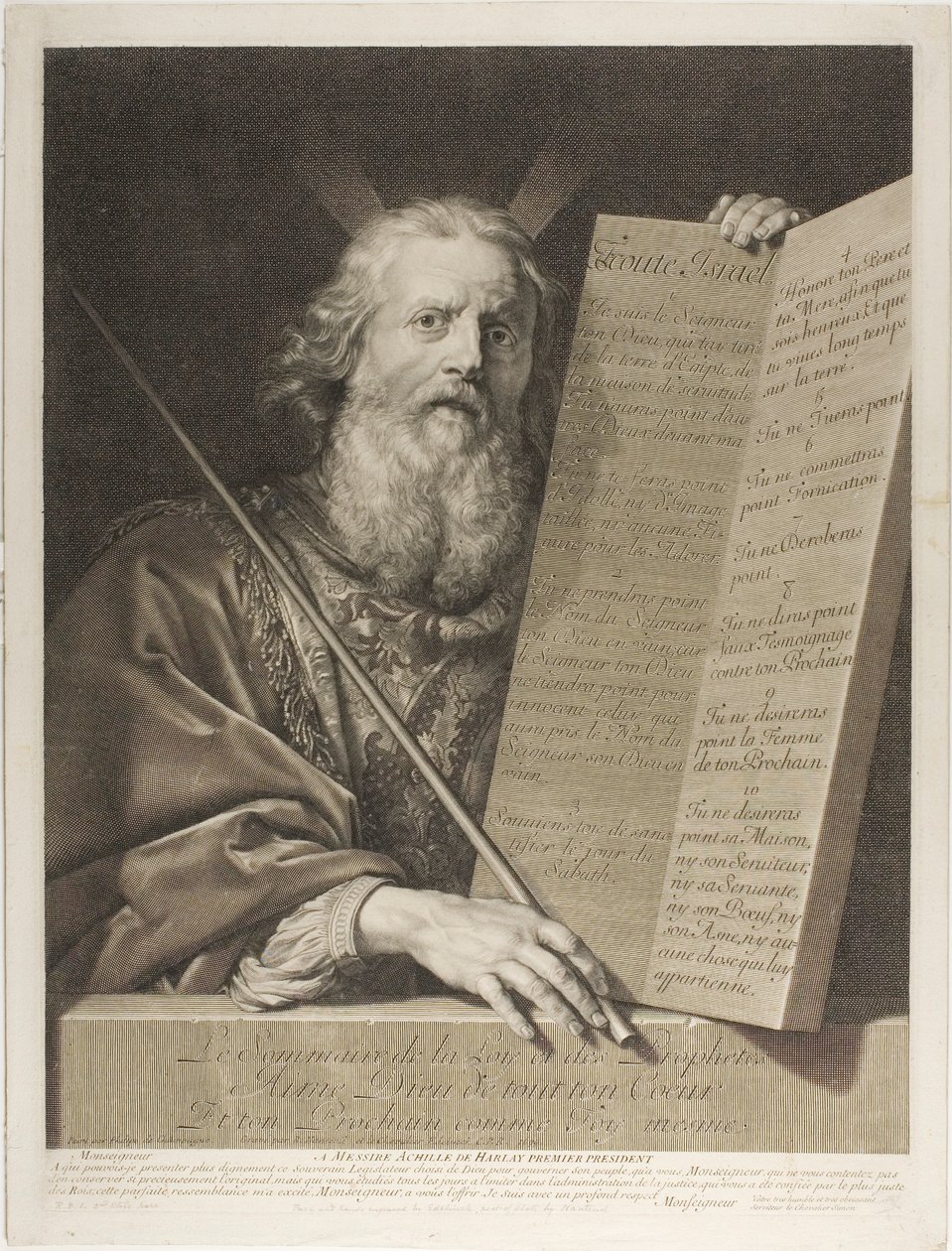 Mozes door Gérard Edelinck