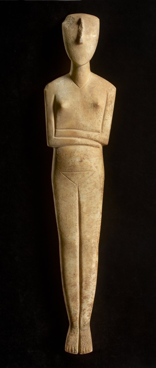 Cycladisch beeldje, Amorgos, ca. 2500 v.Chr. door Greek