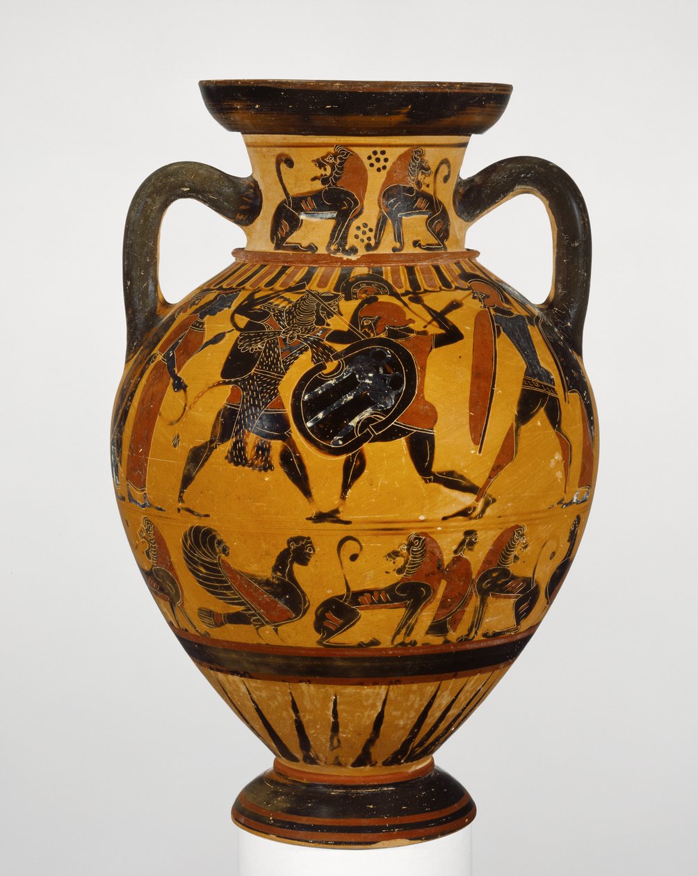 Euboeïsche zwartfiguren nekamfoor door Greek