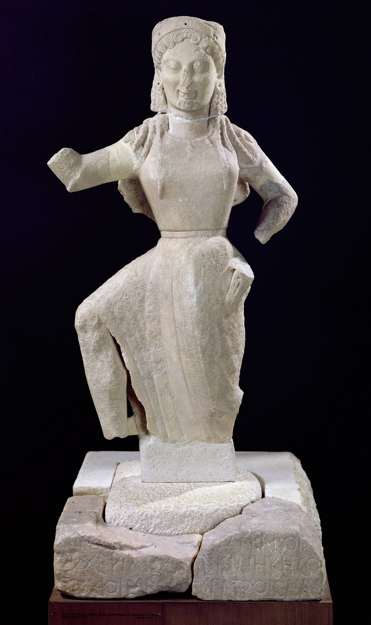 Nike, van Delos, ca. 550 v.Chr. door Greek