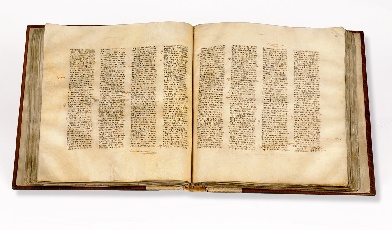 Pagina uit de Codex Sinaiticus door Greek