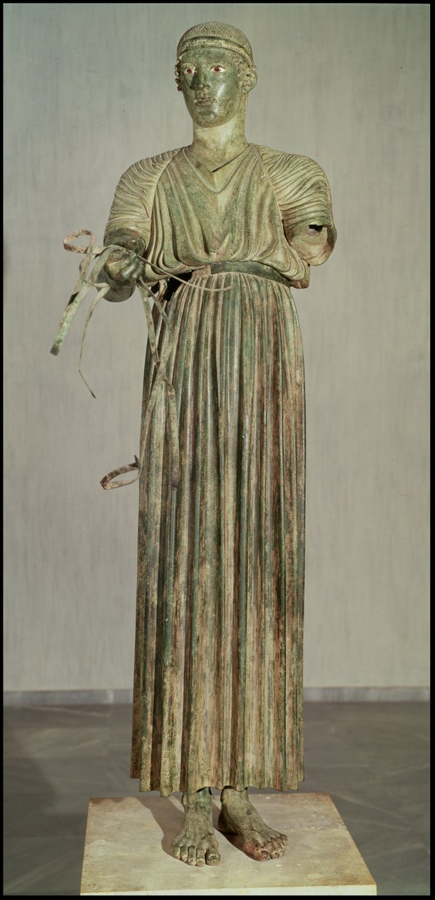 De Wagenmenner, c.470 v.Chr. (brons) door Greek