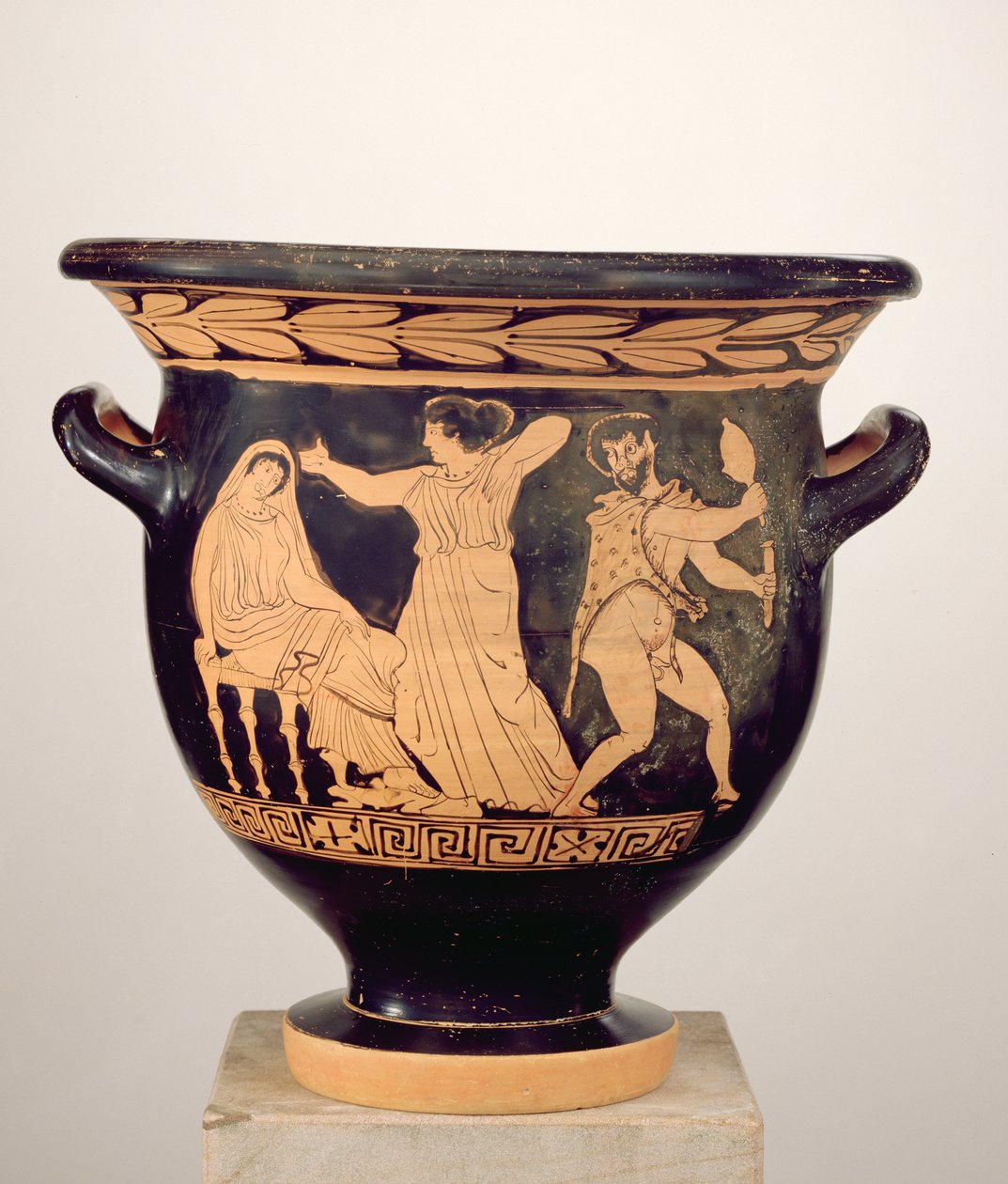 Rood-figuur belkrater, 400-25 v.Chr. door Greek School