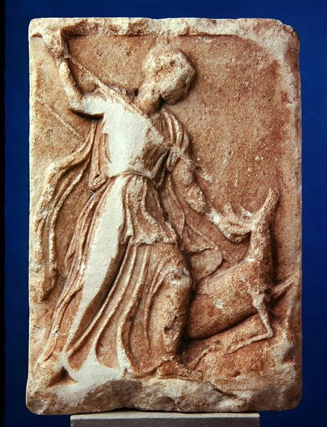 Artemis op jacht, ca. 410 v.Chr. door Greek