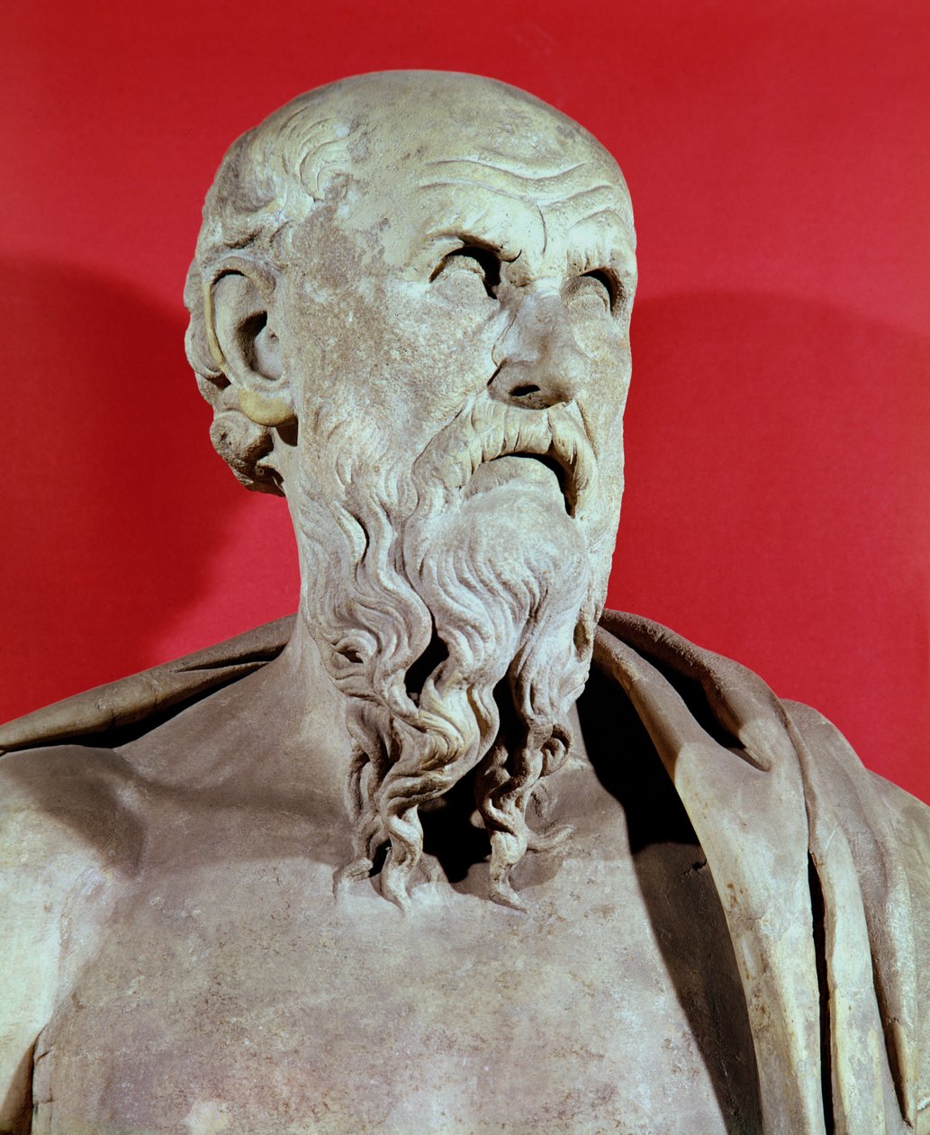 Buste van Hesiod door Greek