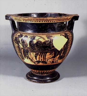 Kolomkrater, Attisch door Greek