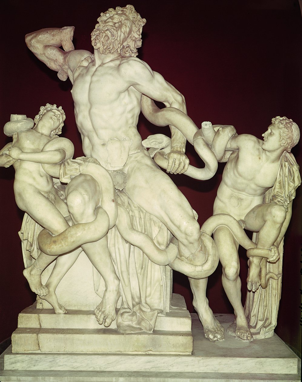 Laocoön, Hellenistisch origineel, 1e eeuw door Greek