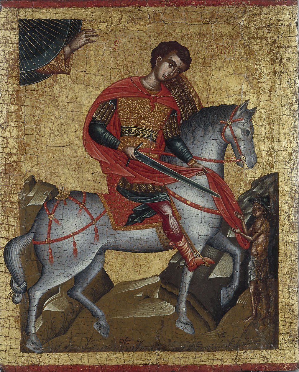 Sint Martinus, ca. 1500 door Greek icon.