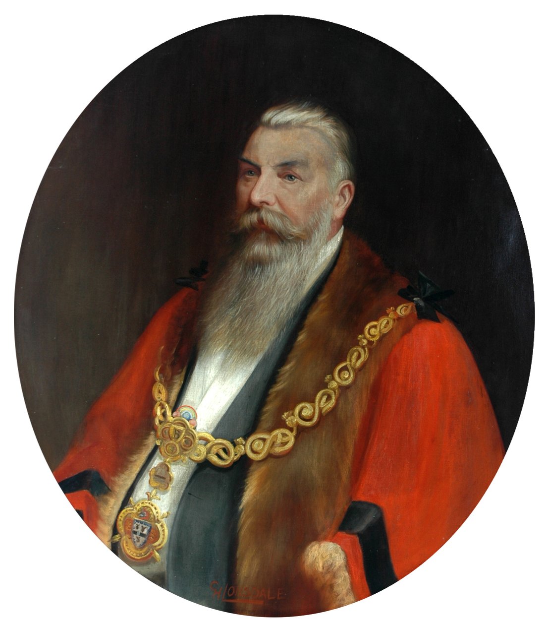 Wethouder Ickringill, ca. 1939 door Greenwood Herbert Lonsdale
