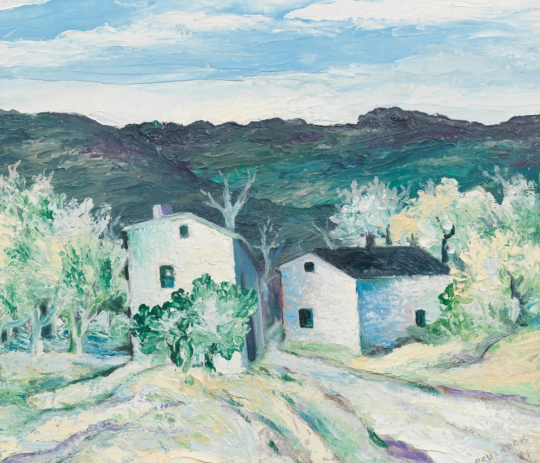 Bergdorp door Gregor Perusek