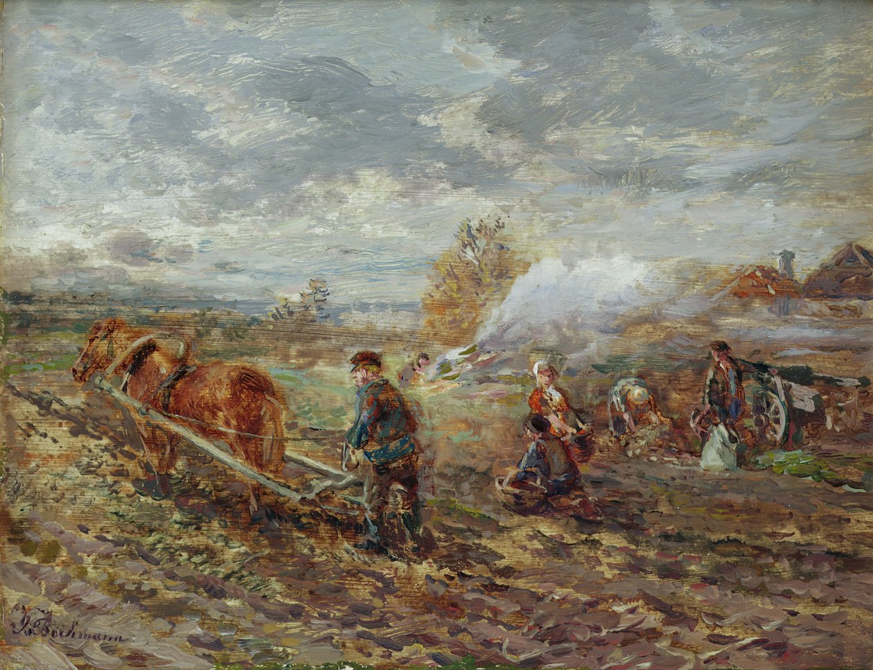 Winterploegen door Gregor von Bochmann