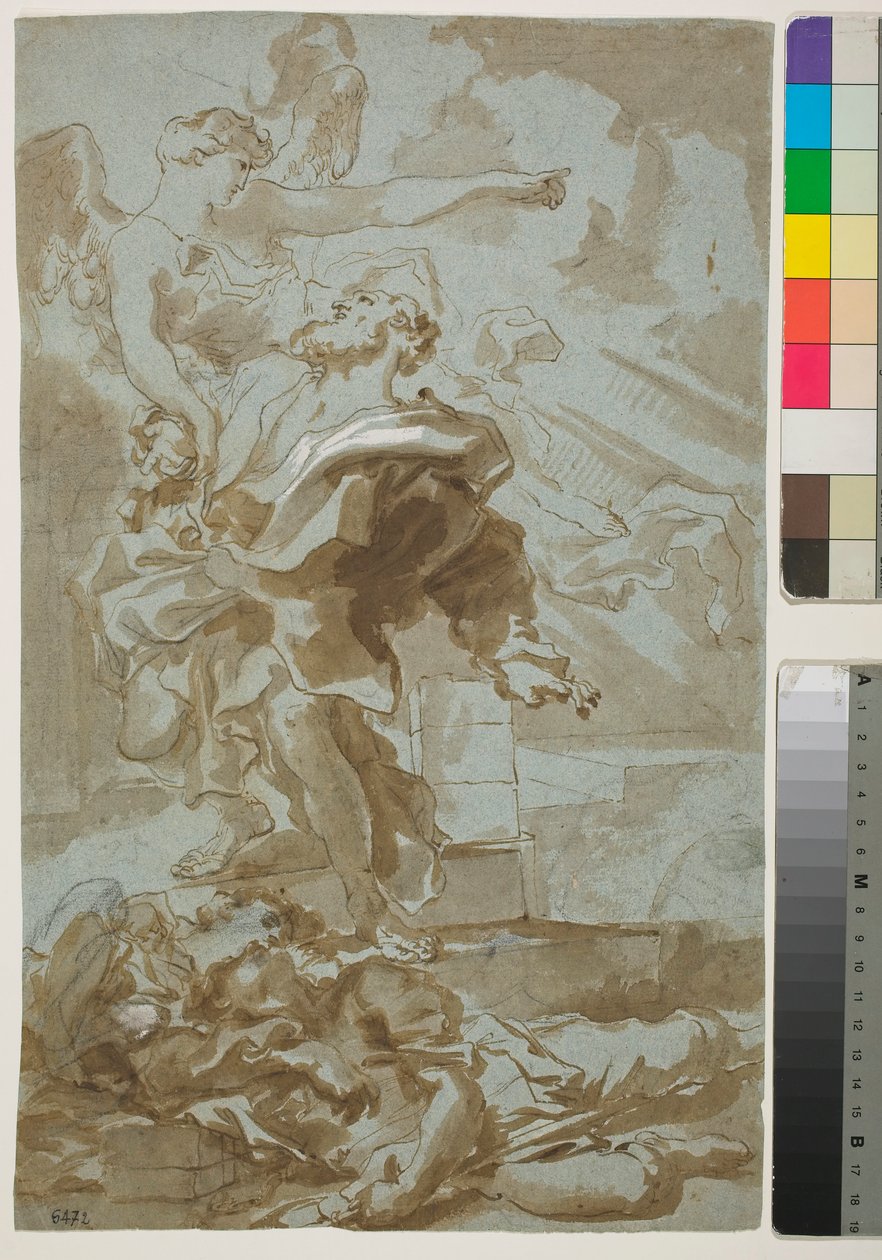 De Bevrijding van St. Peter door Gregorio De Ferrari