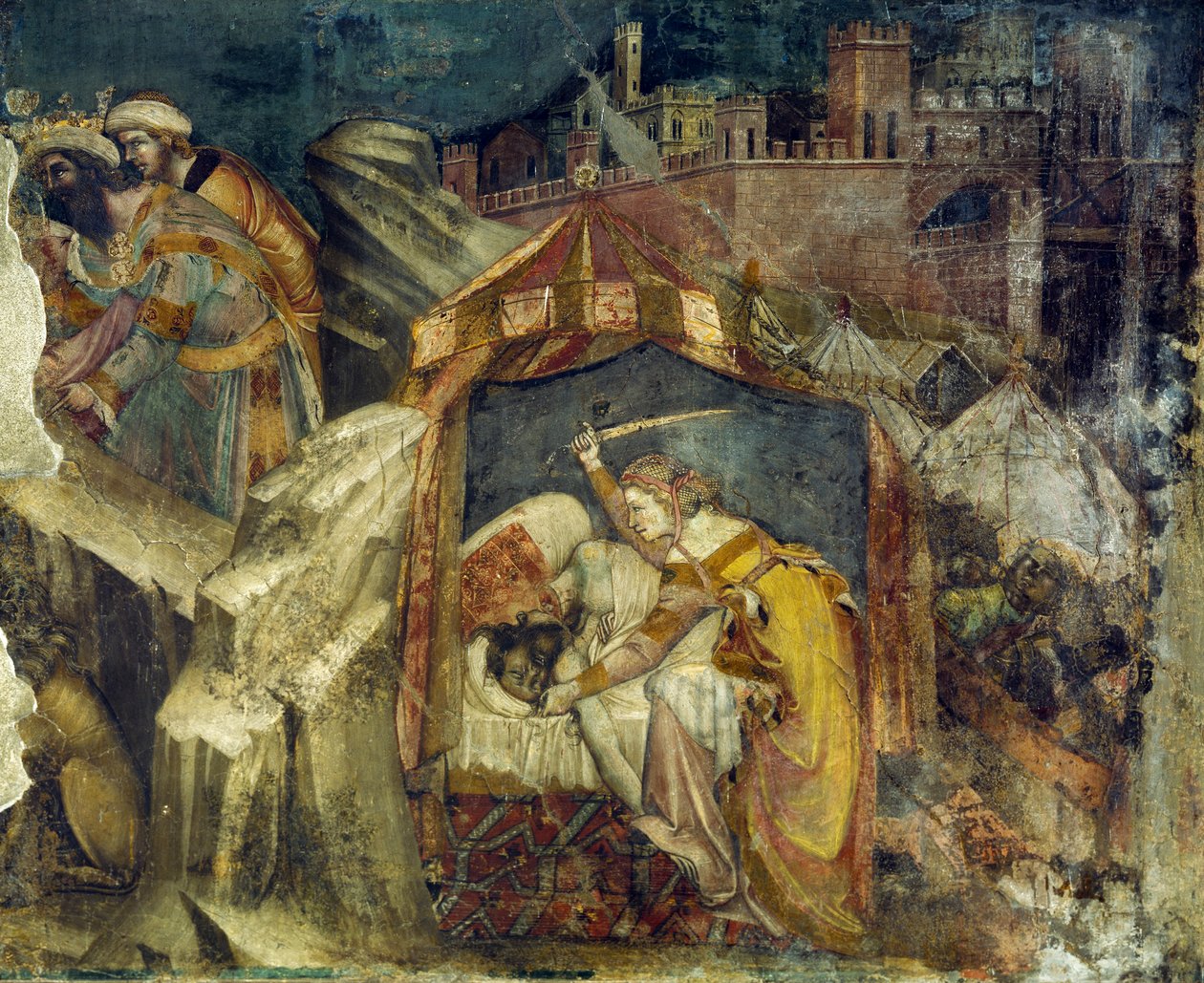 Judith doodt Holofernes door Guariento di Arpo