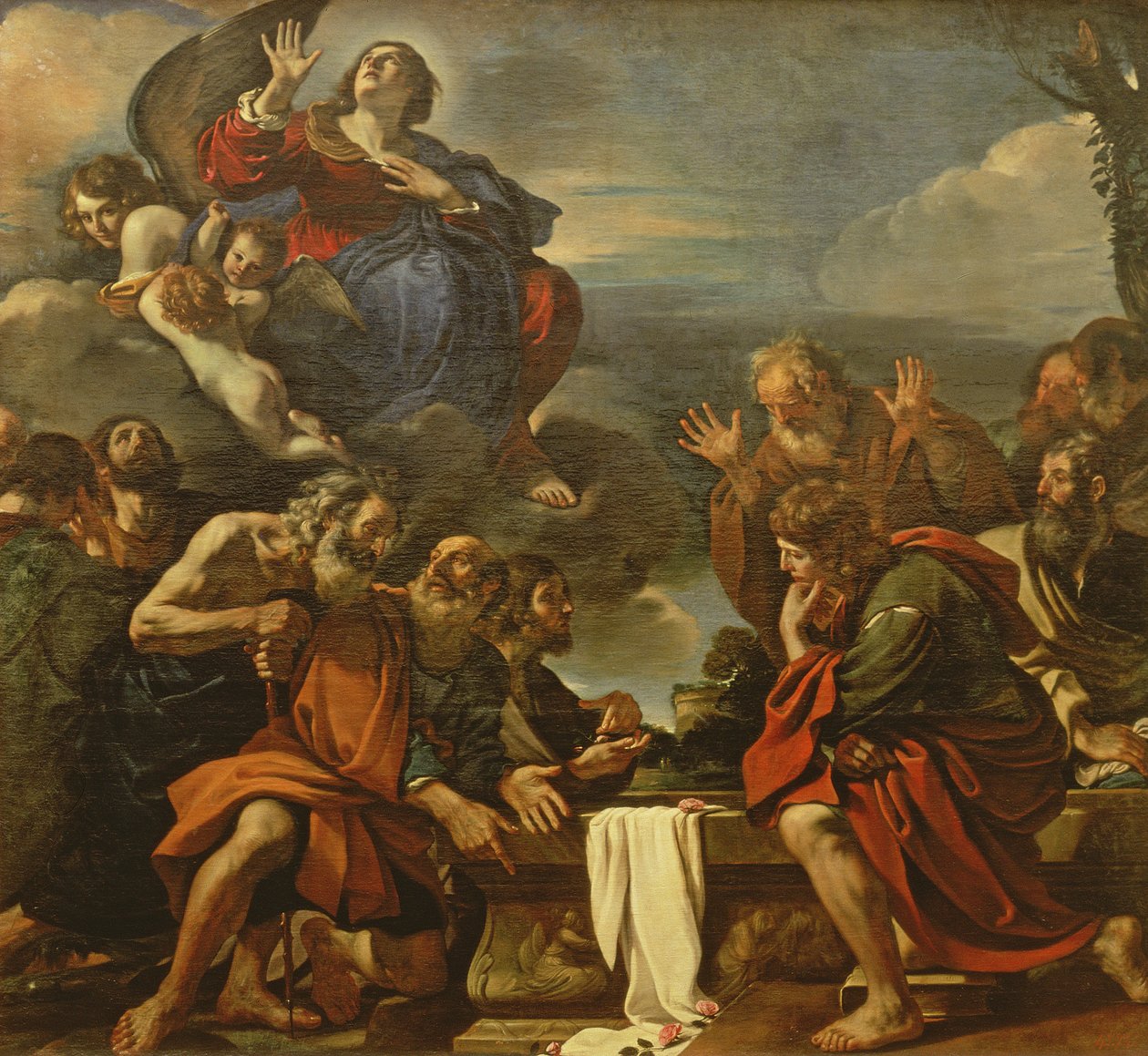 De Hemelvaart van de Maagd, 1623 door Giovanni Francesco Barbieri