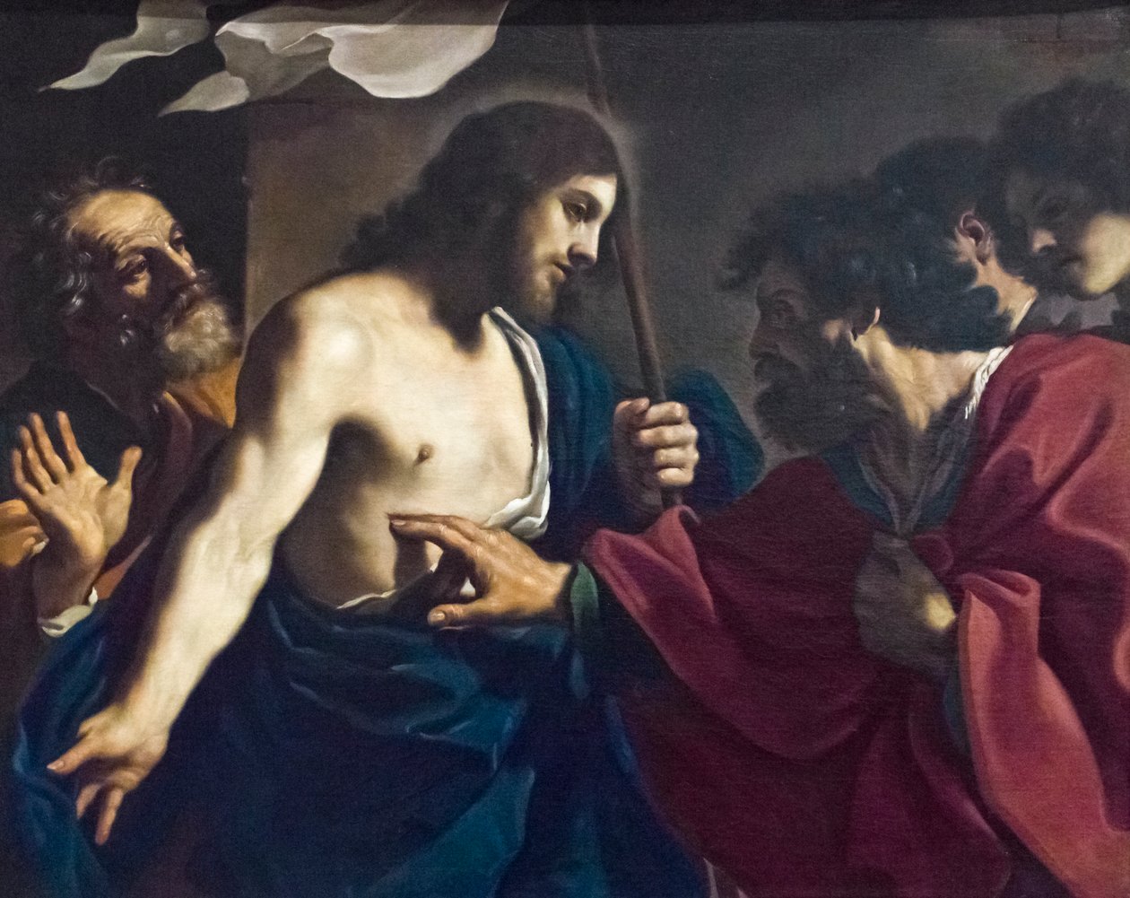 Ongeloof van Sint Thomas door Guercino (1591 1666)