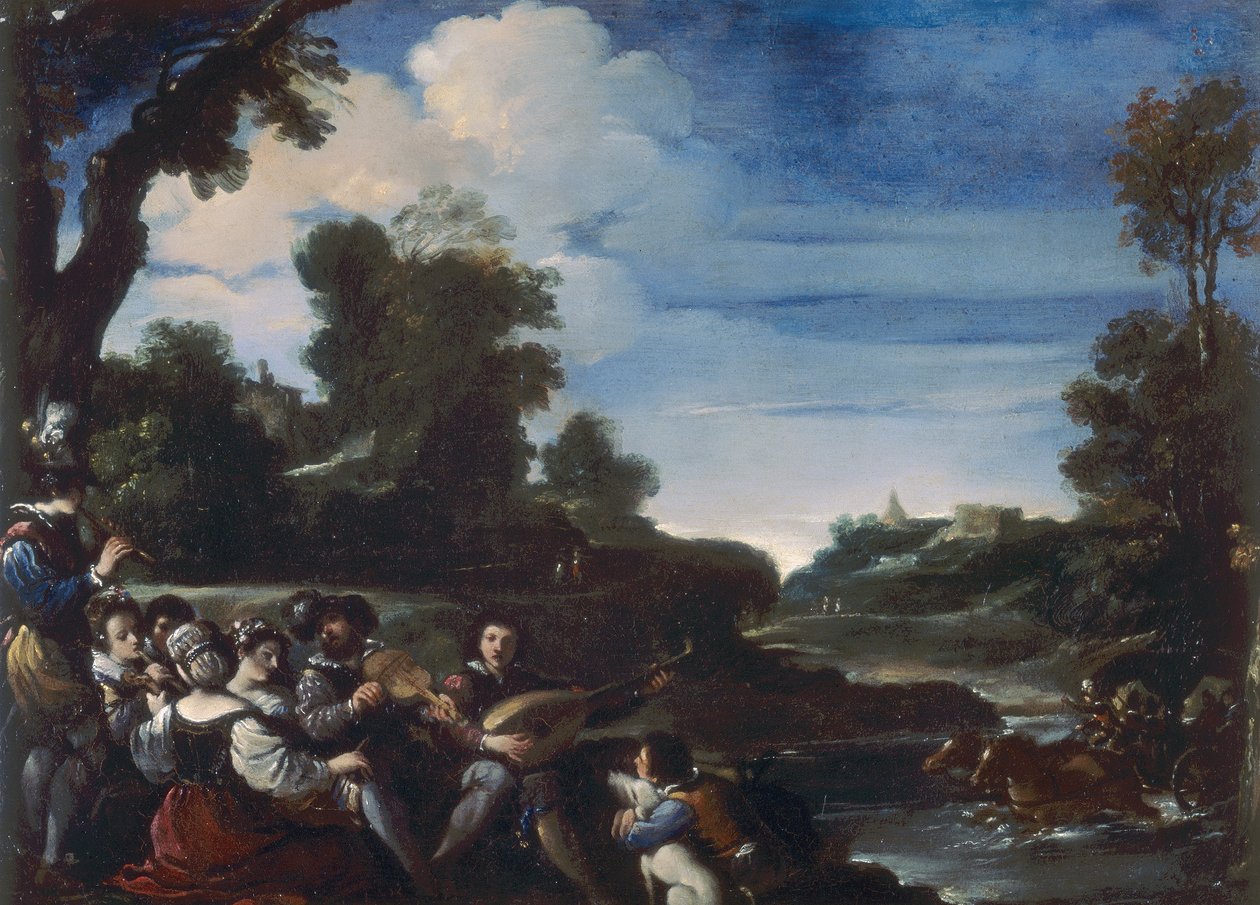 Landelijk Concert door Guercino