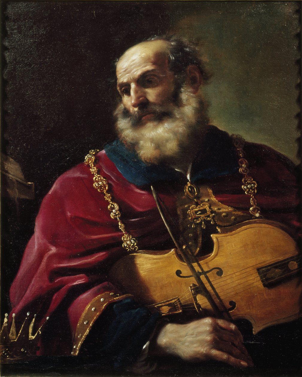 Koning David door Guercino