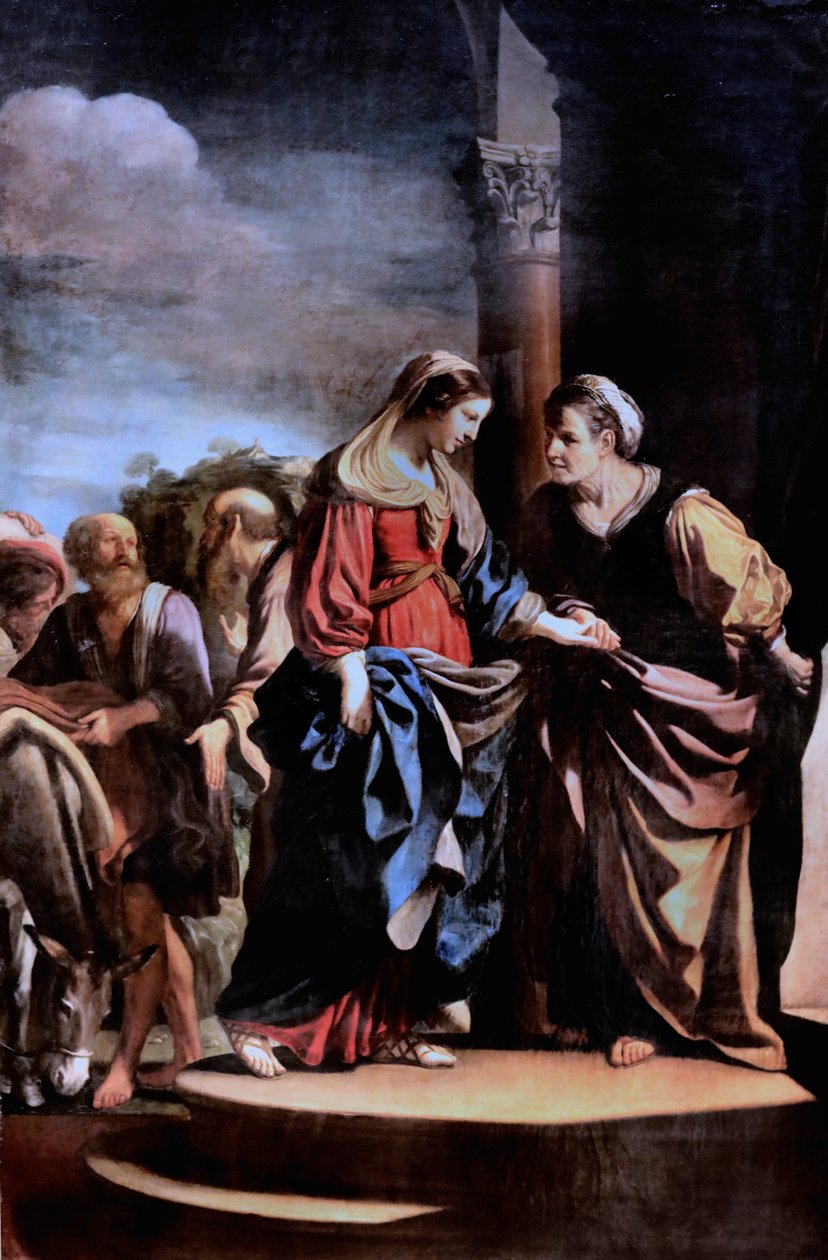 Guercino - De Visitatie. De Visitatie, 1632 door Guercino