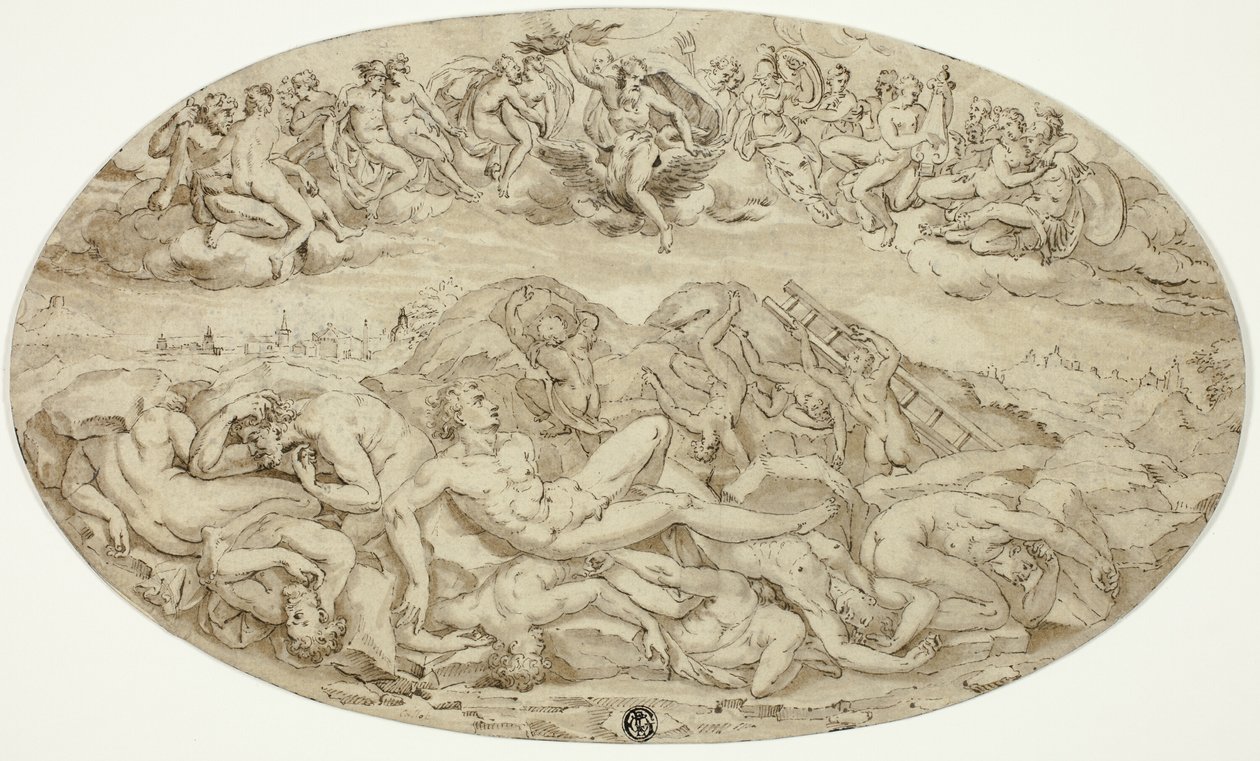 Val van de Reuzen door Guglielmo della Porta