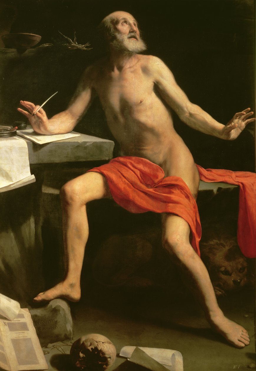 St. Hiëronymus, 1657-58 door Guido Cagnacci